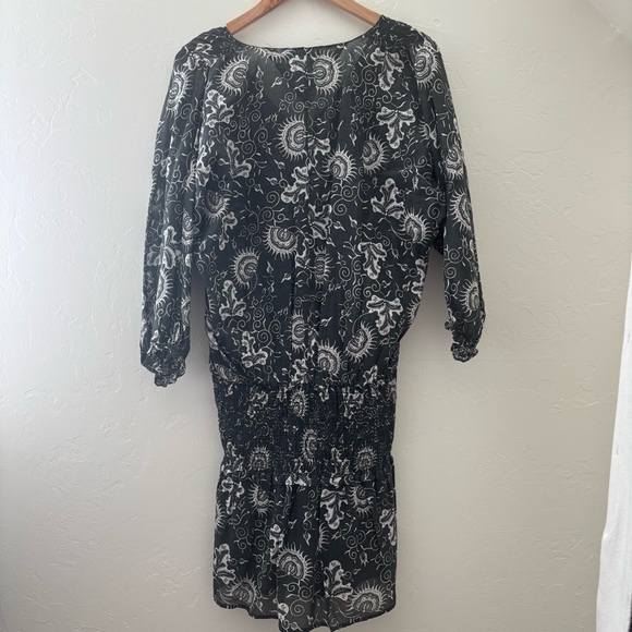 Ulla Johnson Batu Smocked Mini Dress Puff Sleeve Boho Designer Size 2/4 - Picture 7 of 9